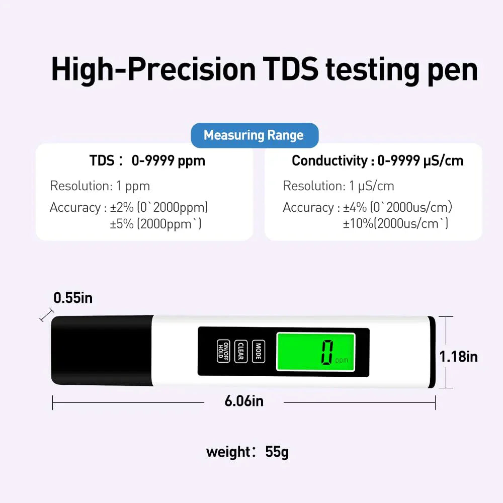 New 4 in 1 Tds Meter Digital Water Tester
