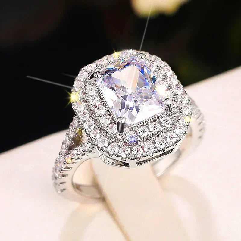 π3 Carat Super Sparkling zircon Ring