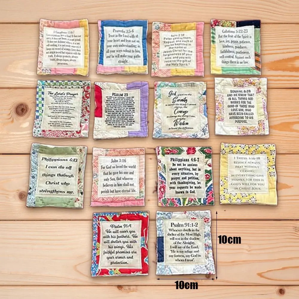 Prayer Quilt With Cross Inside