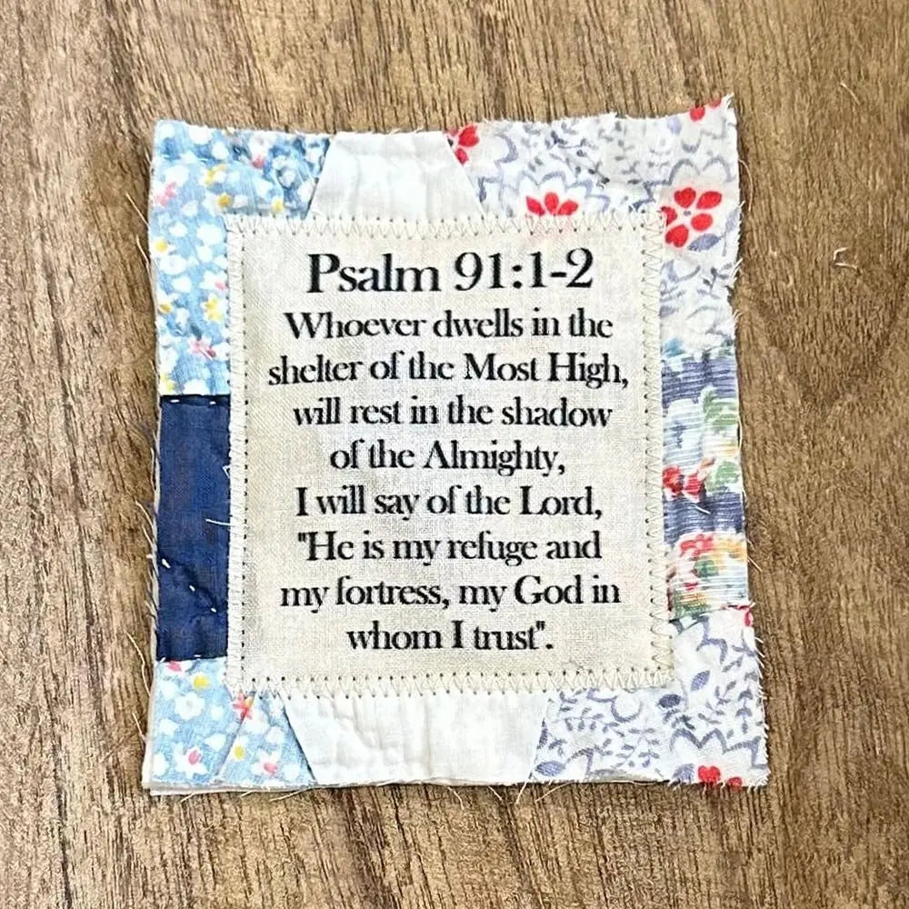 Prayer Quilt With Cross Inside