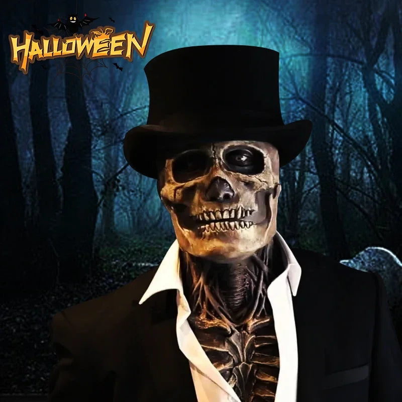 Full Head Skeleton Halloween Mask