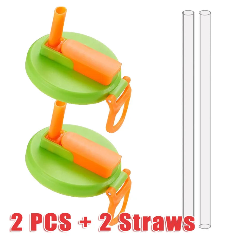 Soda Can Lid With Straw