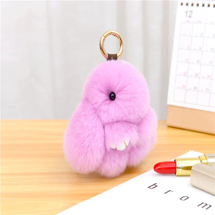 Handmade Soft Bunny PomPom Charms