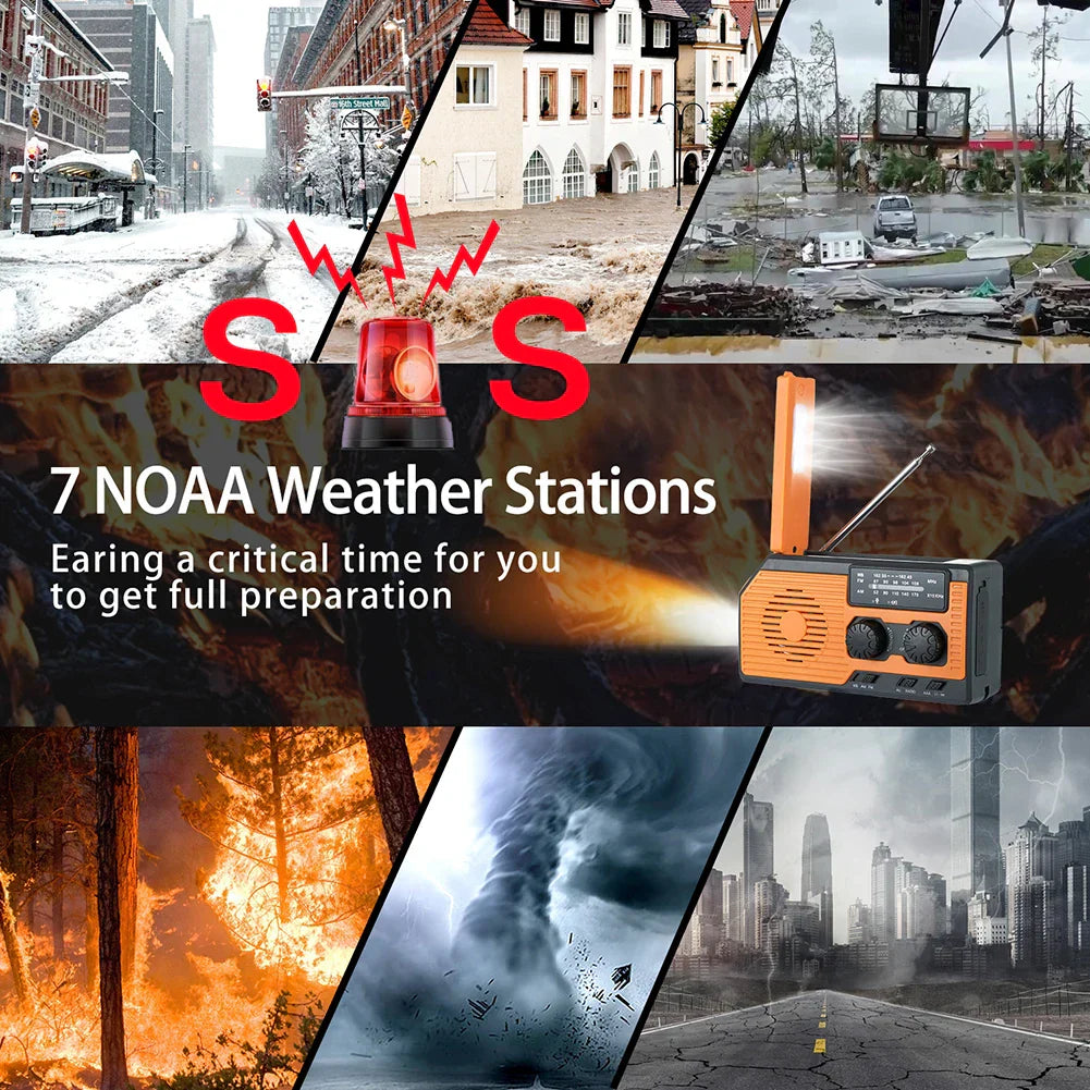 Solar-Powered Emergency Weather Radio