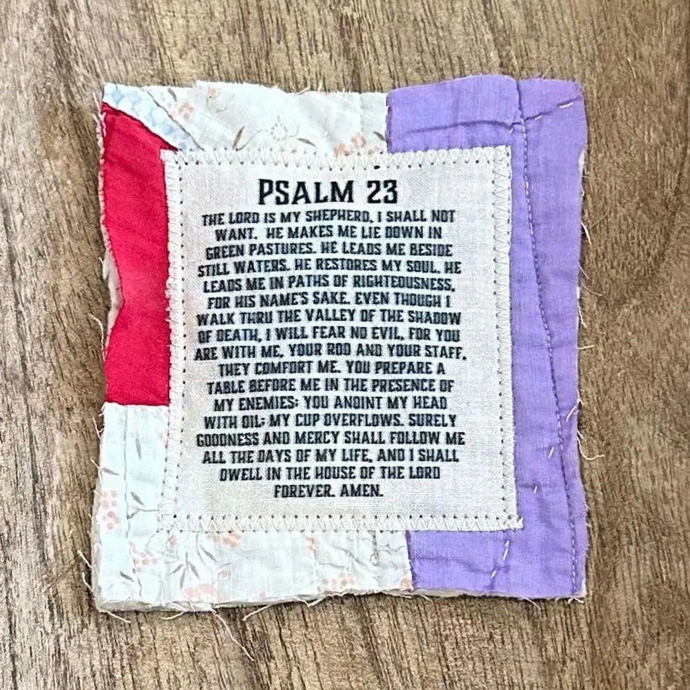 Prayer Quilt With Cross Inside