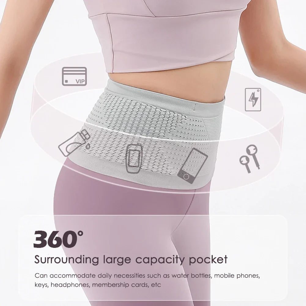 Multifunctional Knit Breathable Concealed Waist Bag