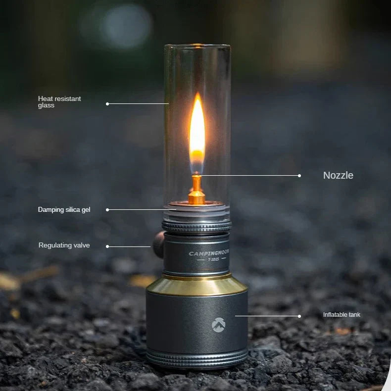 Gas Lamp Candle Holder Outdoor Camping Atmosphere Light Night Candle Light