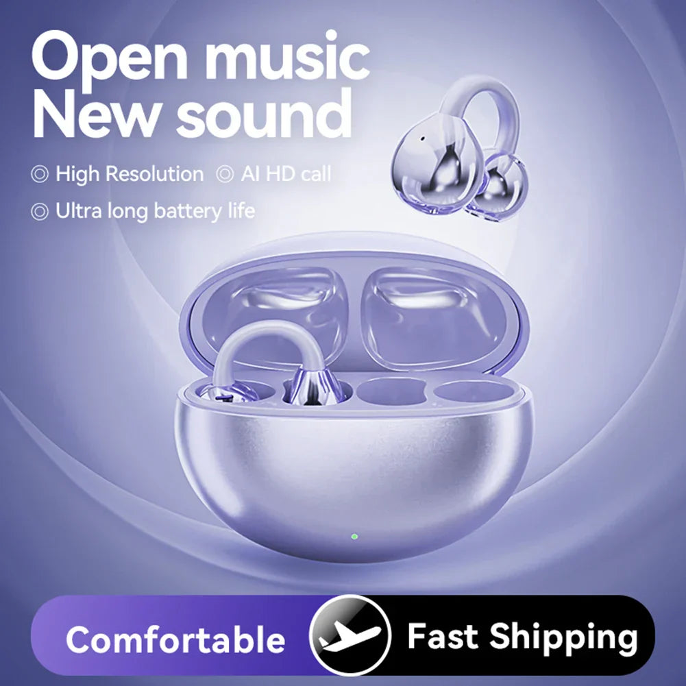 Ear Clip Bluetooth Headphones