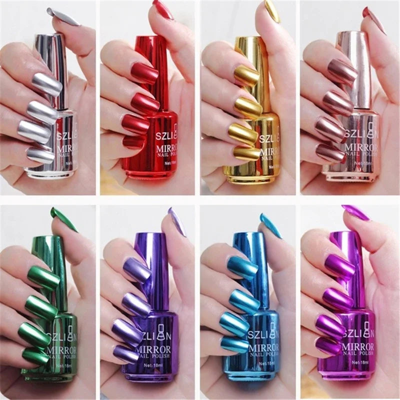 Stunning Metallic Mirror Nail Polish