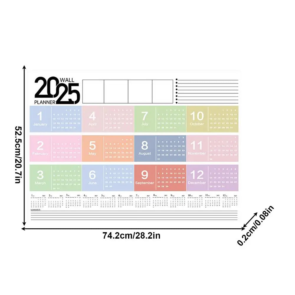 The Oversized Calendar 2025 | Dry Erase