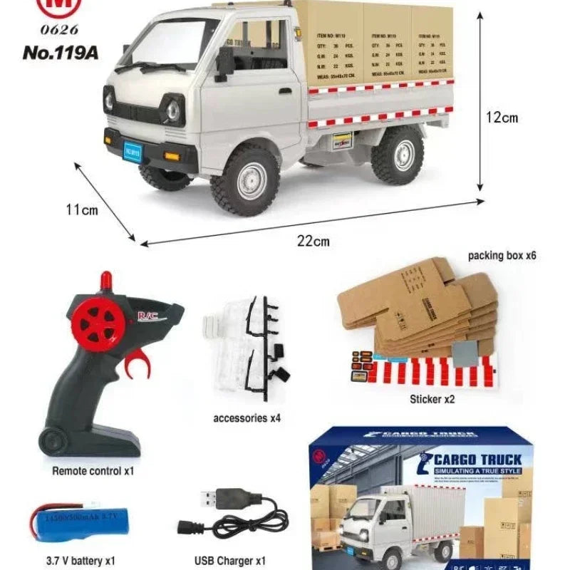 Remote Control Truck Toy Gift For Kids Multicolor
