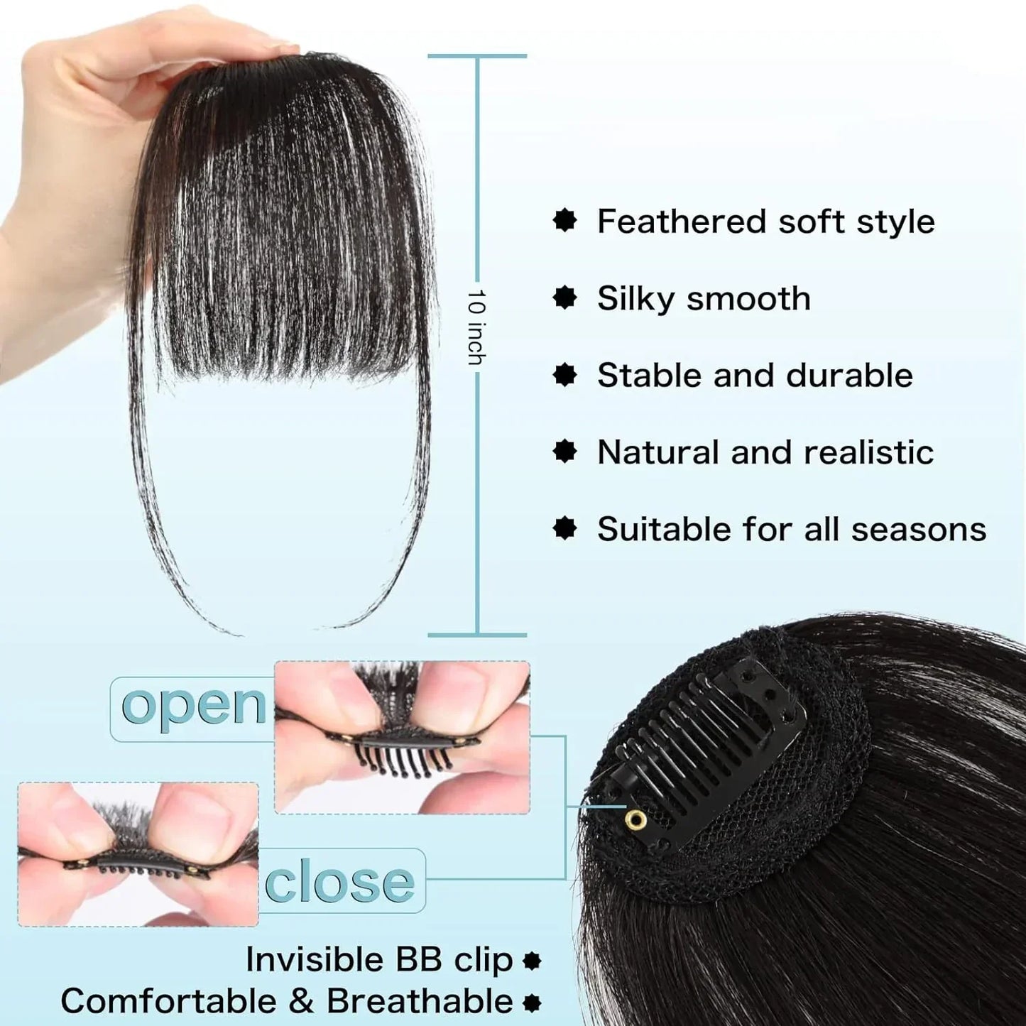 Clip in Bangs (High temperature filament)