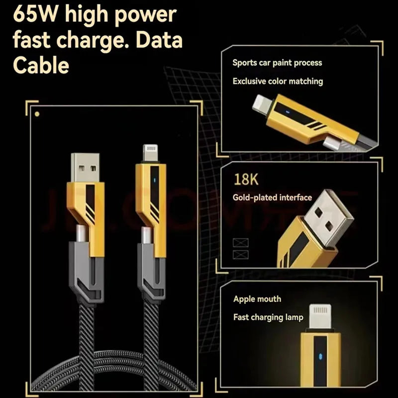 4-in-1 PD 65W Universal Fast Charging Cable
