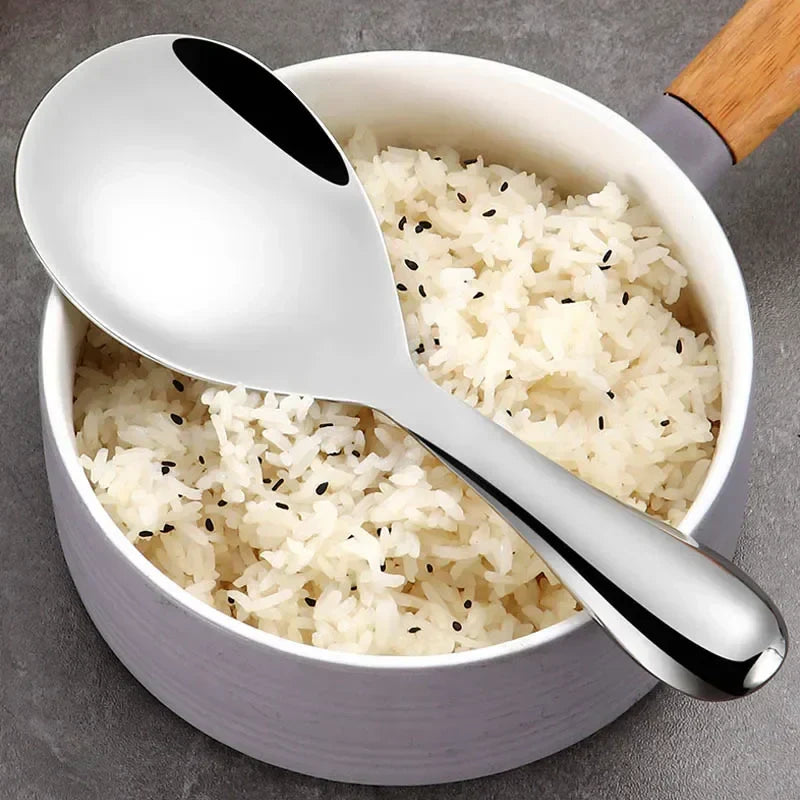 Thickened stainless steel non-stick rice spoon