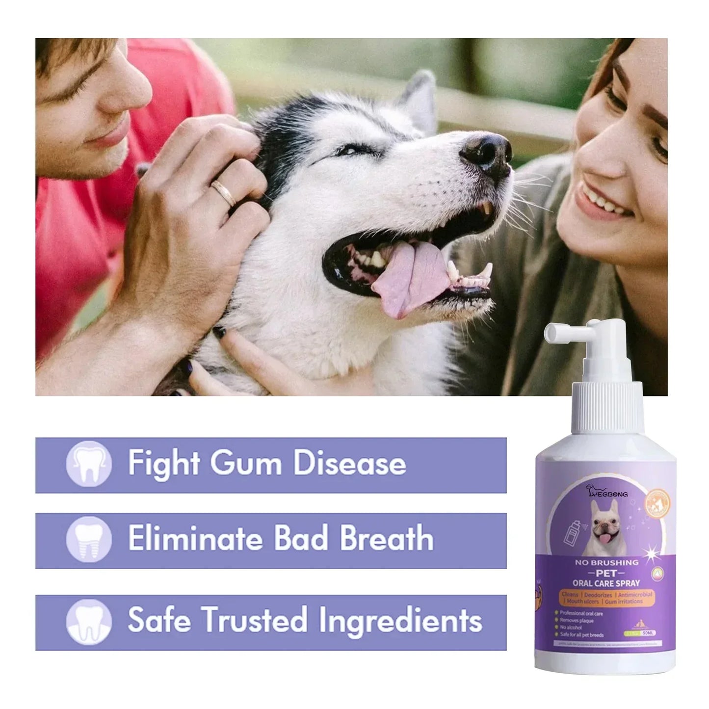 Teeth Cleaning Spray for Dogs & Cats(Buy 1 Get 1 Free)