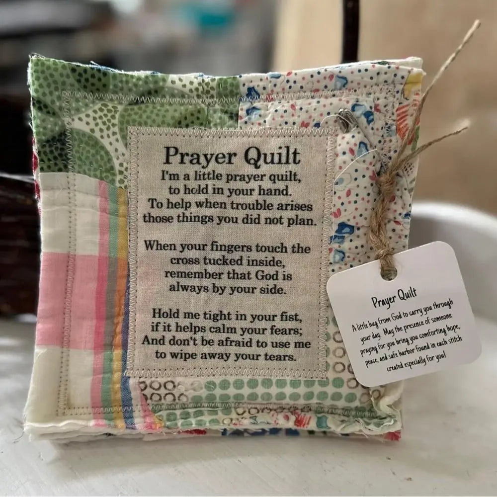 Prayer Quilt With Cross Inside
