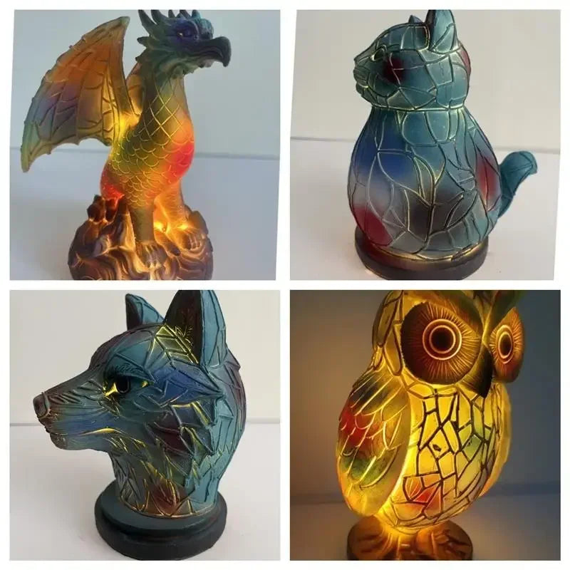 Resin Animal Table Lamp