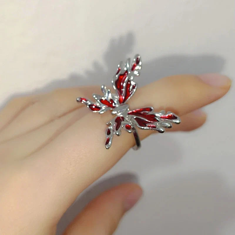 Handmade Dragon Embrace Adjustable Ring