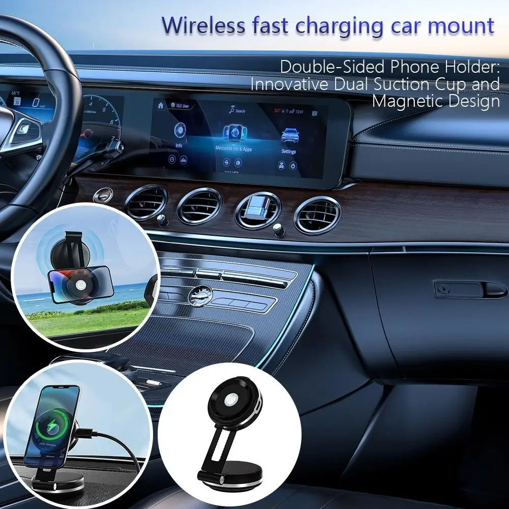 New Dual Suction Cup Car Phone Holder