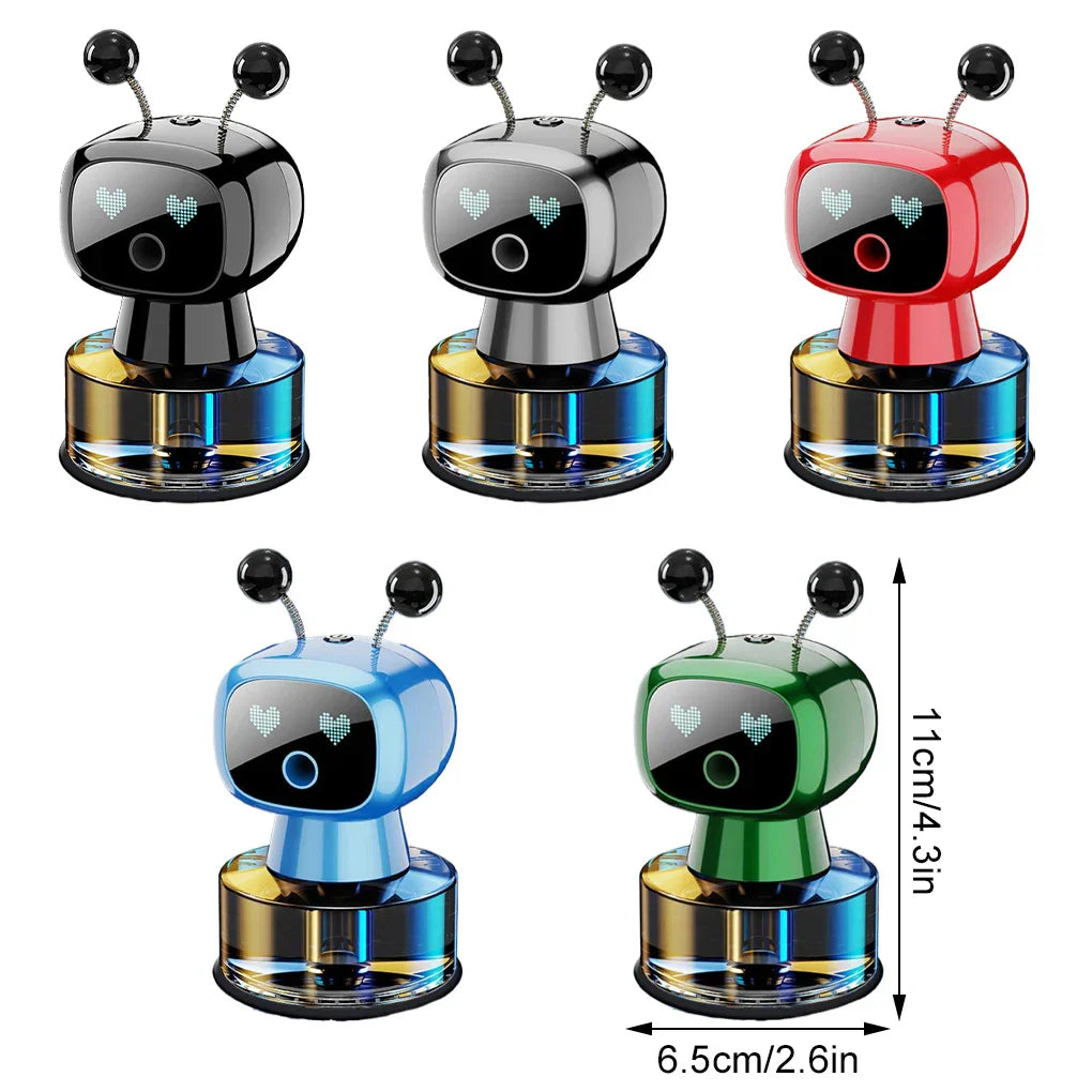 Smart Robot Car Aroma Diffuser, Car Air Freshener Diffuser, Fillable Car Aroma Diffuser, Car Air Freshener Automatic Spray,Capacity Long-Lasting Fragrance