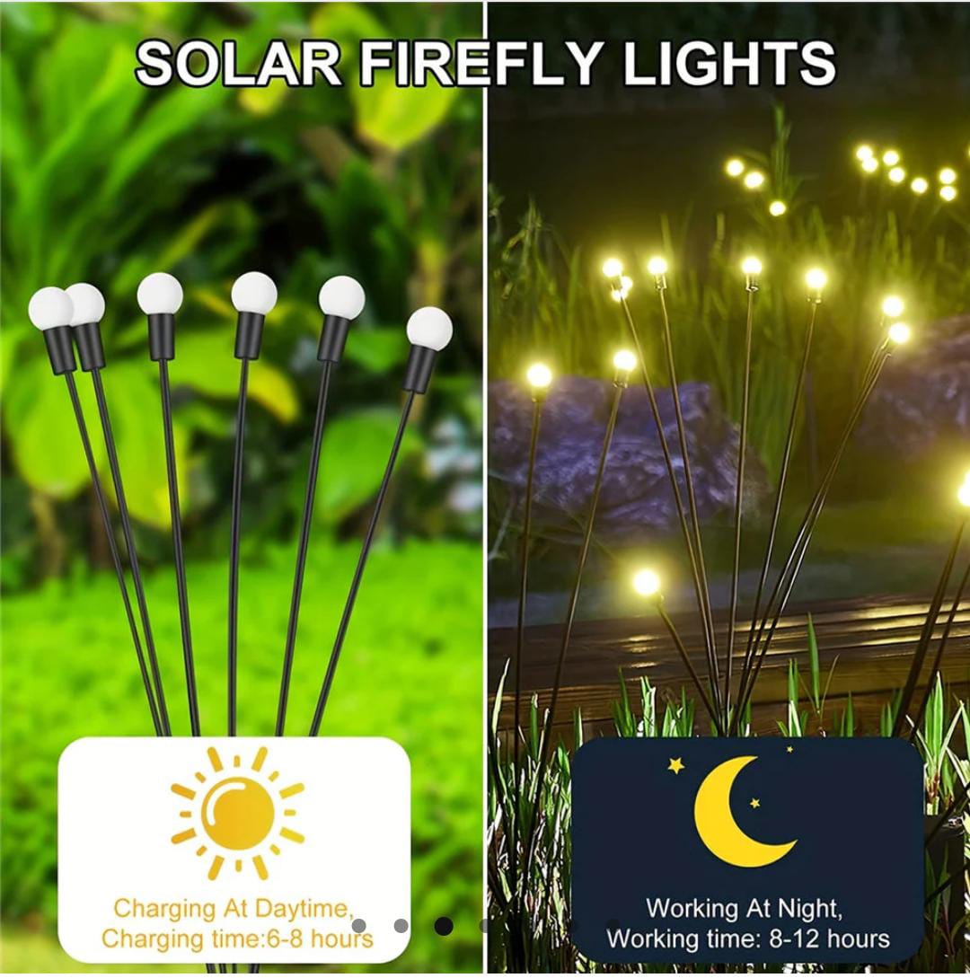 Dancing firefly solar garden lights