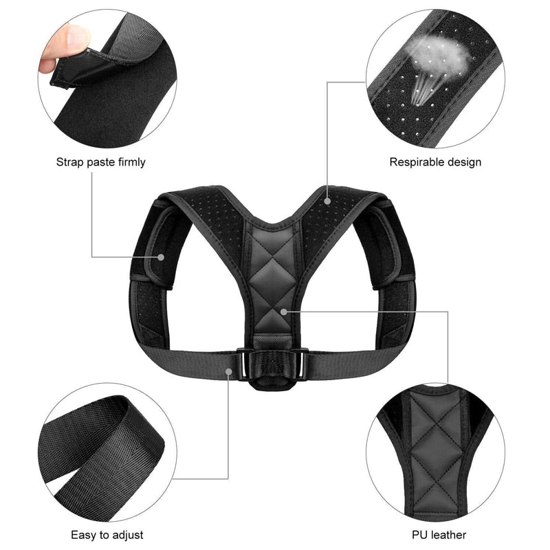 Posture Adjustable Corrector Therapy Back Brace for (unisex)