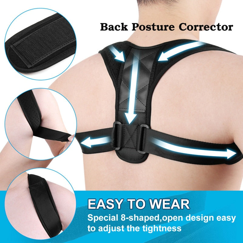 Posture Adjustable Corrector Therapy Back Brace for (unisex)