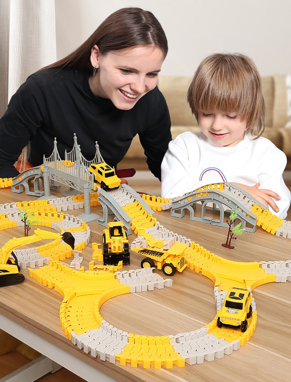 Railroad Magical Luminous Flexible Track Car Toys Children'S Racing Curved Track Lights Cars DIY Toys Children'S Gifts