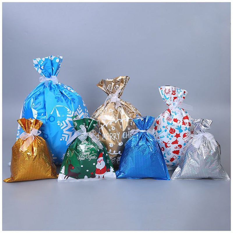 Drawstring Christmas Gift Bags (Biodegradable)