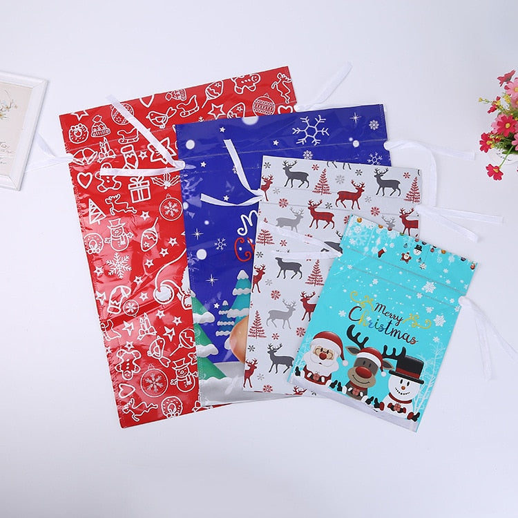 Drawstring Christmas Gift Bags (Biodegradable)