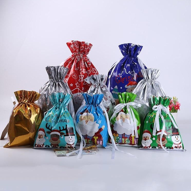 Drawstring Christmas Gift Bags (Biodegradable)
