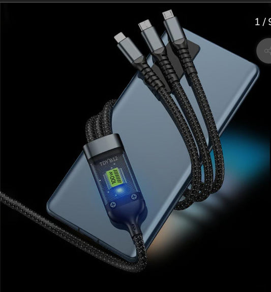 Transparent Luminous 3-in-1 Super Fast Chargin
