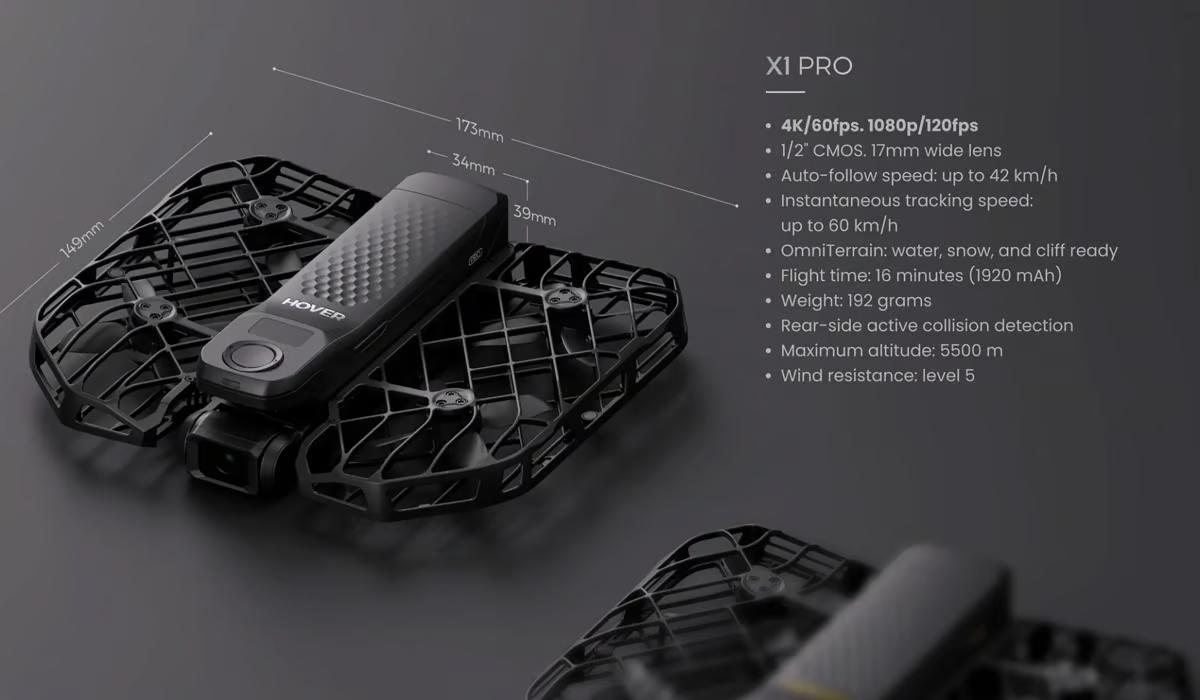 HoverAir X1 Pro Max 8K Flying sports camera