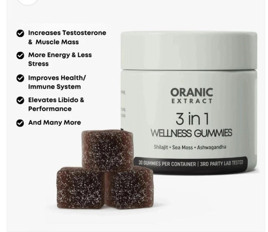 ORANIC EXTRACT  3-in-1 Wellness Gummies 5.0