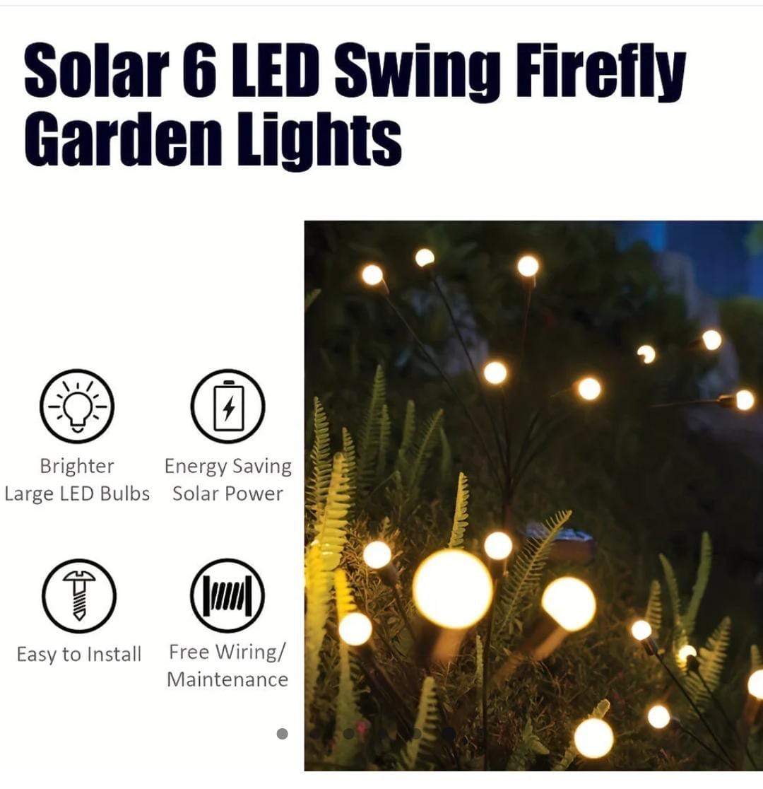 Dancing firefly solar garden lights