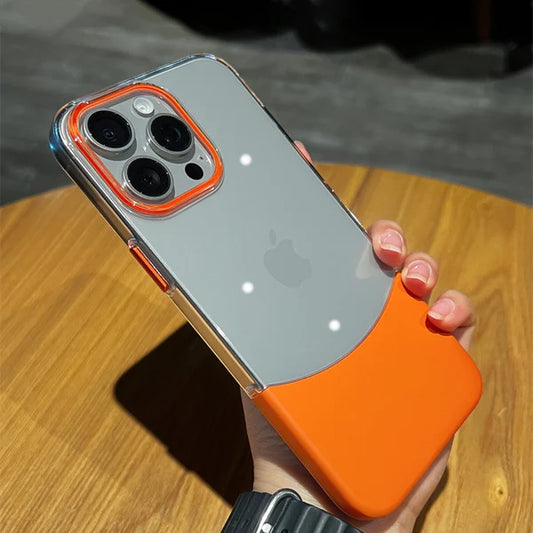 Two -in -one stitching matte mobile phone case