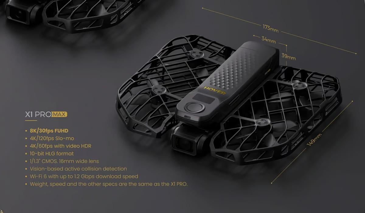 HoverAir X1 Pro Max 8K Flying sports camera