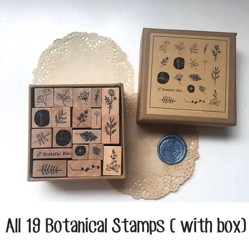 Handmade Map Making Stamp Kit (19 Pcs)