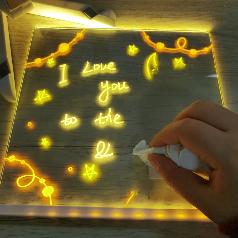 Creative Rewritable Acrylic LED Message Board