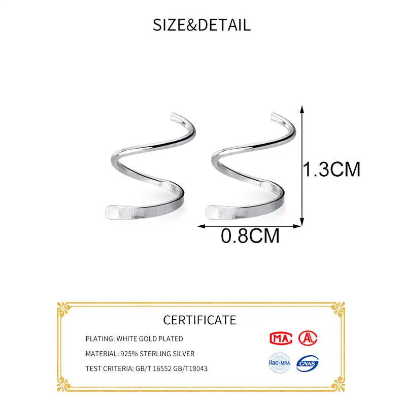 Spiral Hoop Twist Earrings