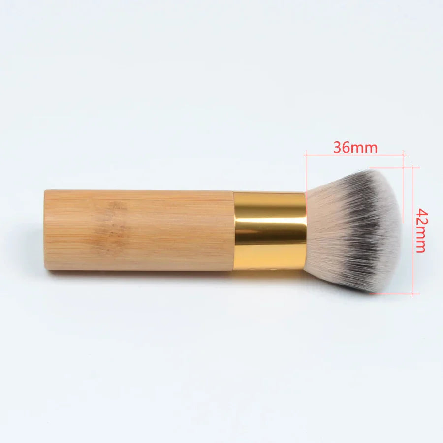 Fluffy, dome foundation brush