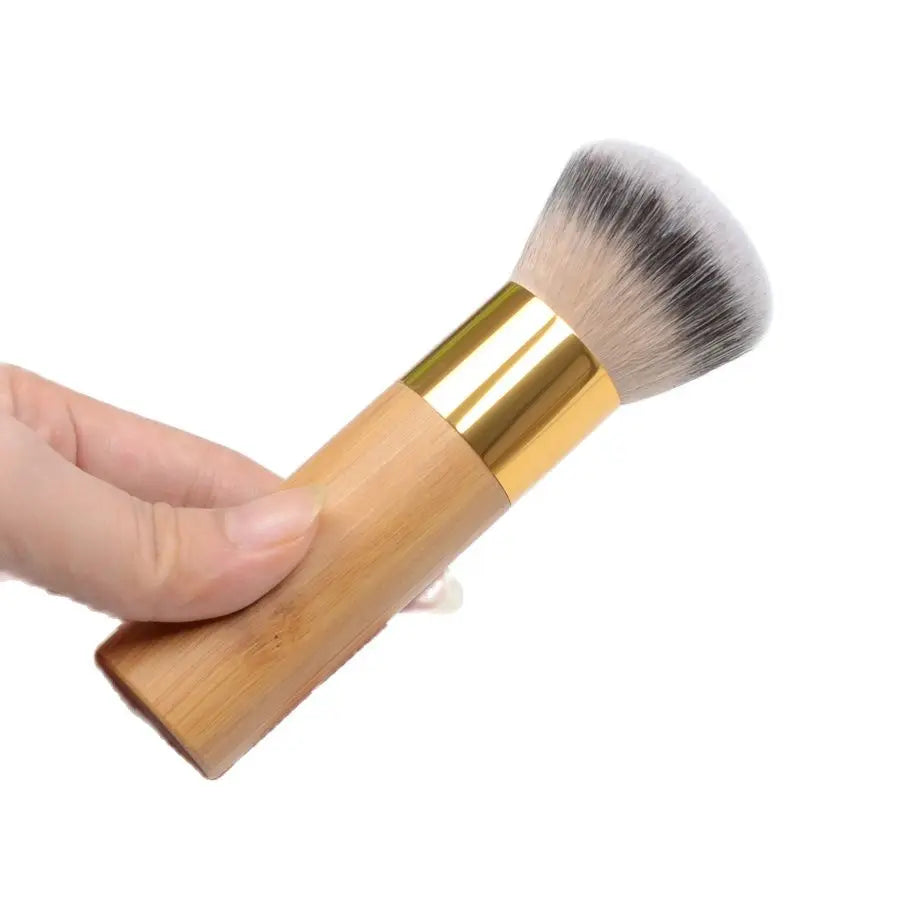Fluffy, dome foundation brush