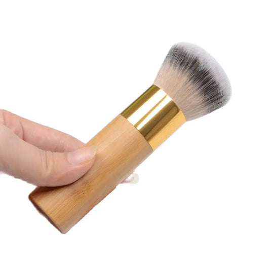 Fluffy, dome foundation brush