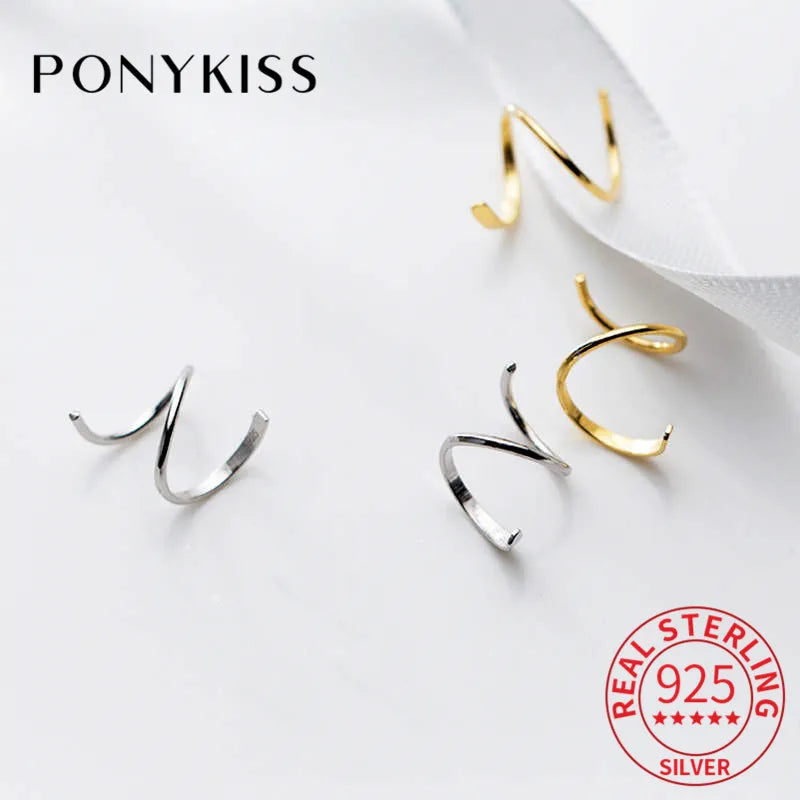 Spiral Hoop Twist Earrings