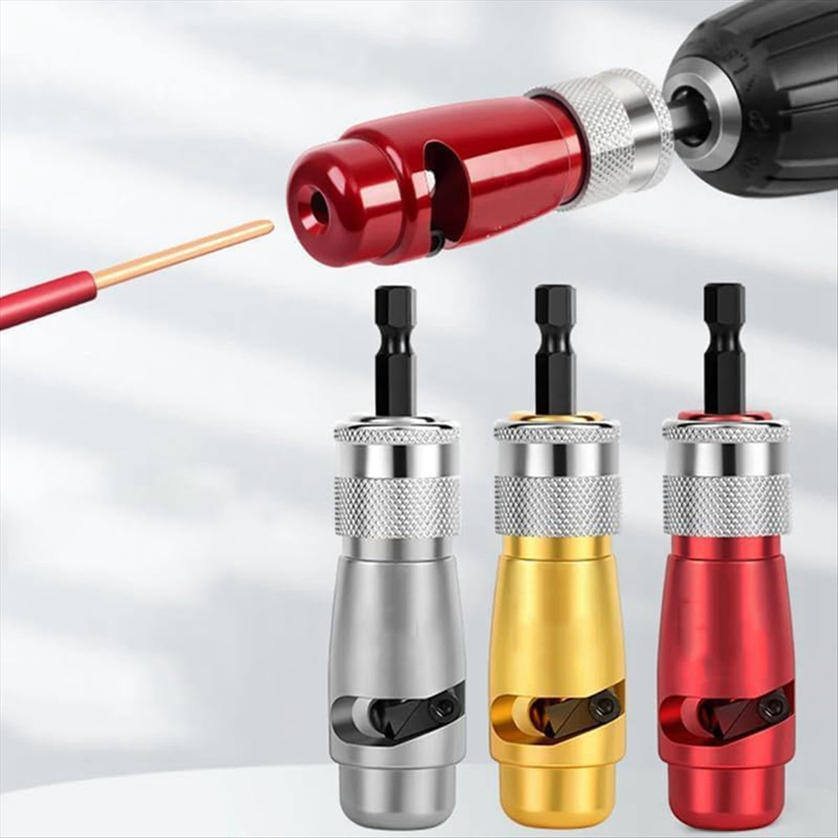 Wire stripping tool&wire twisting connector
