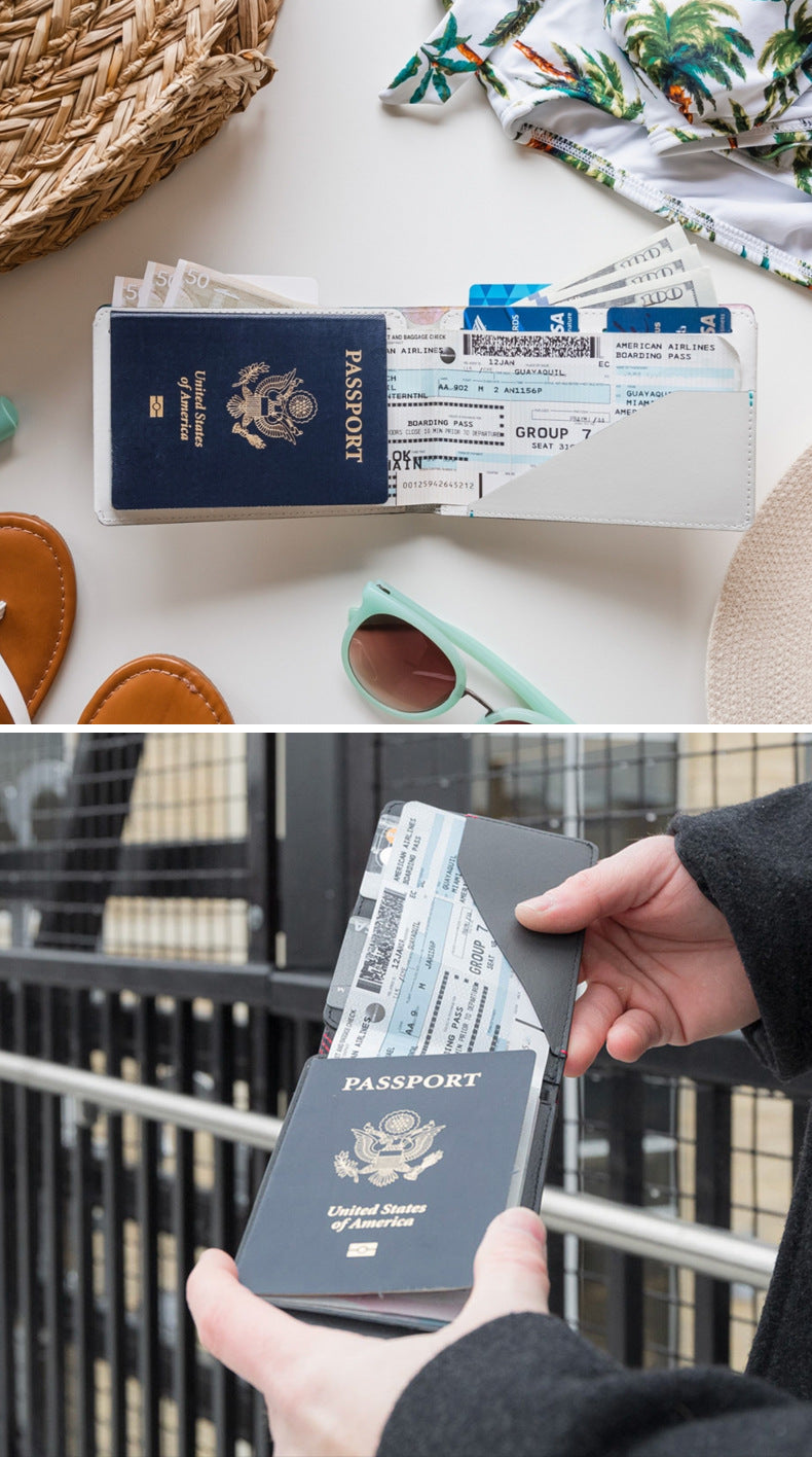 Passport Holder, Travel Ticket Storage Bag, Travel Card Holder