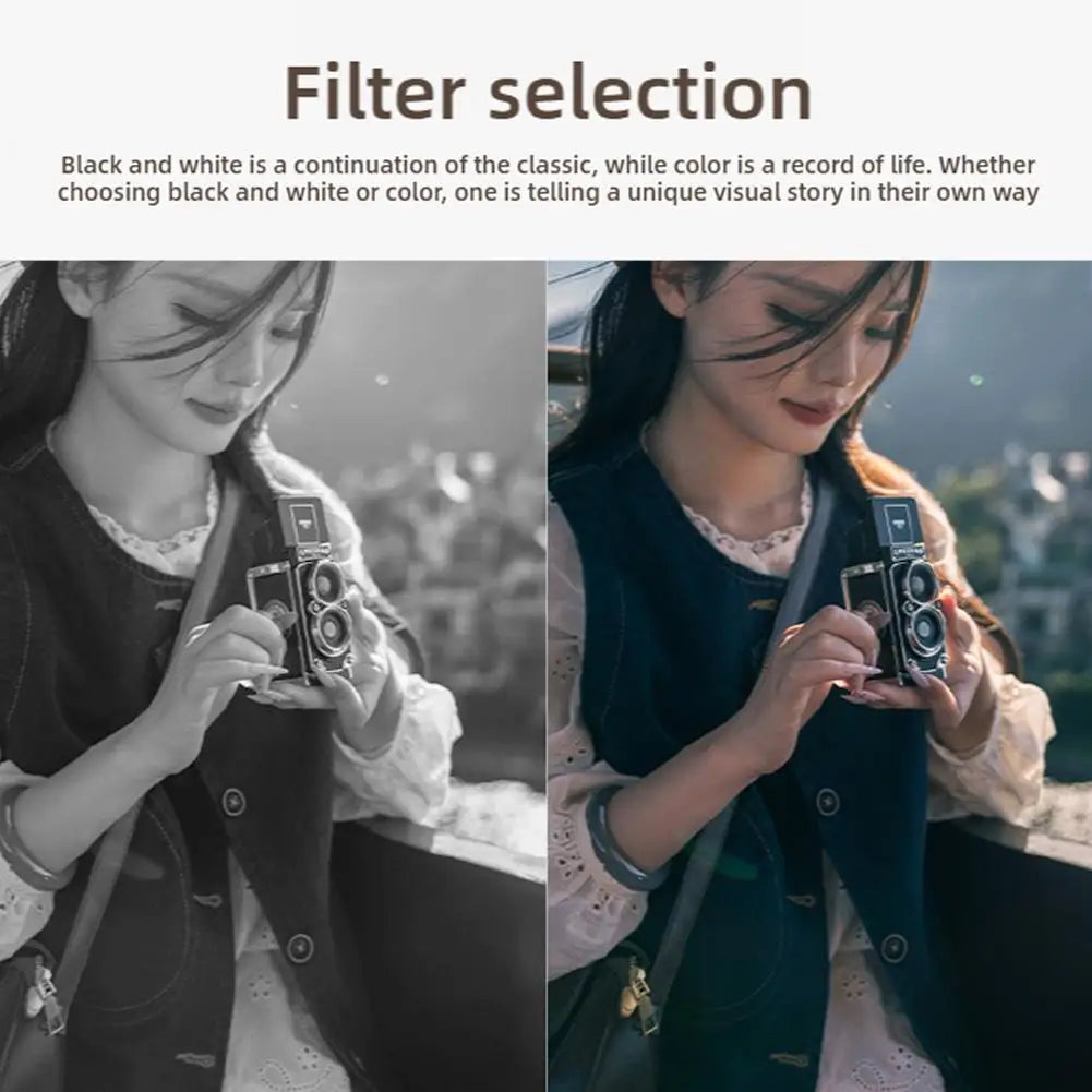 【Free 16GB Memory Card + Shoulder Strap + Gift Box When You Purchase】Mini Retro Binocular Digital Photo Camera