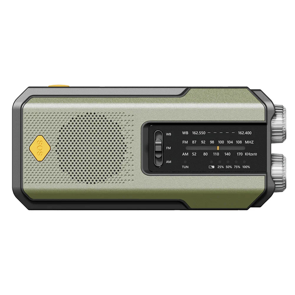 Hand-Crank/Solar Radio