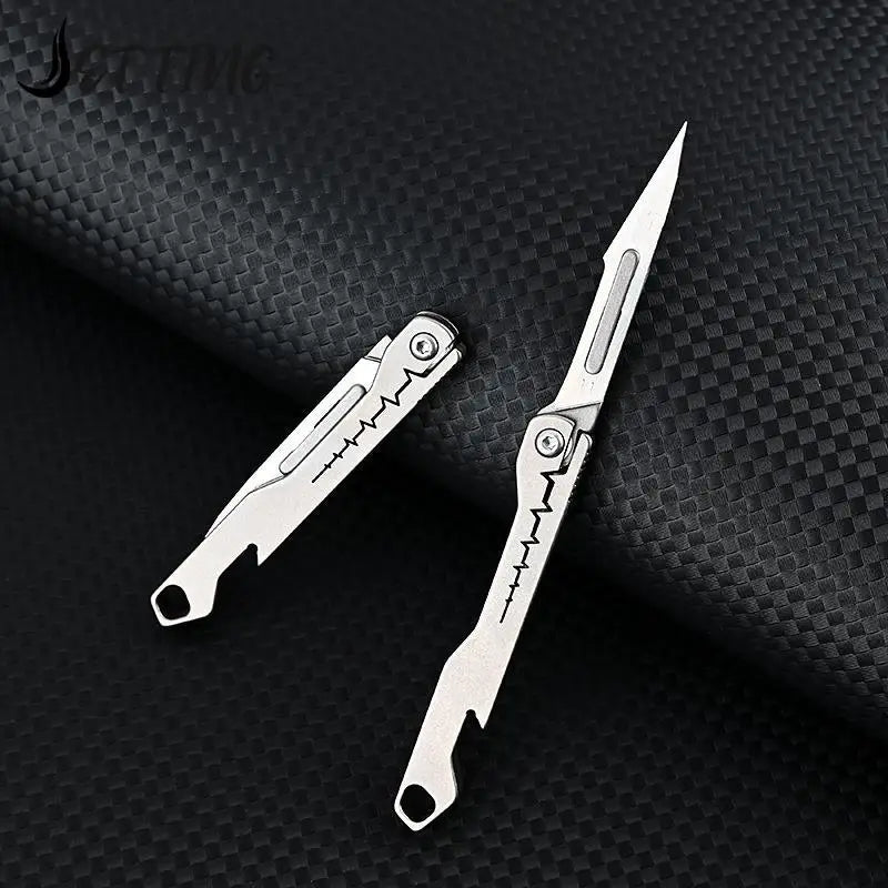 EDC Pocket Utility Knife with 10 Pcs of Replaceable Blades
