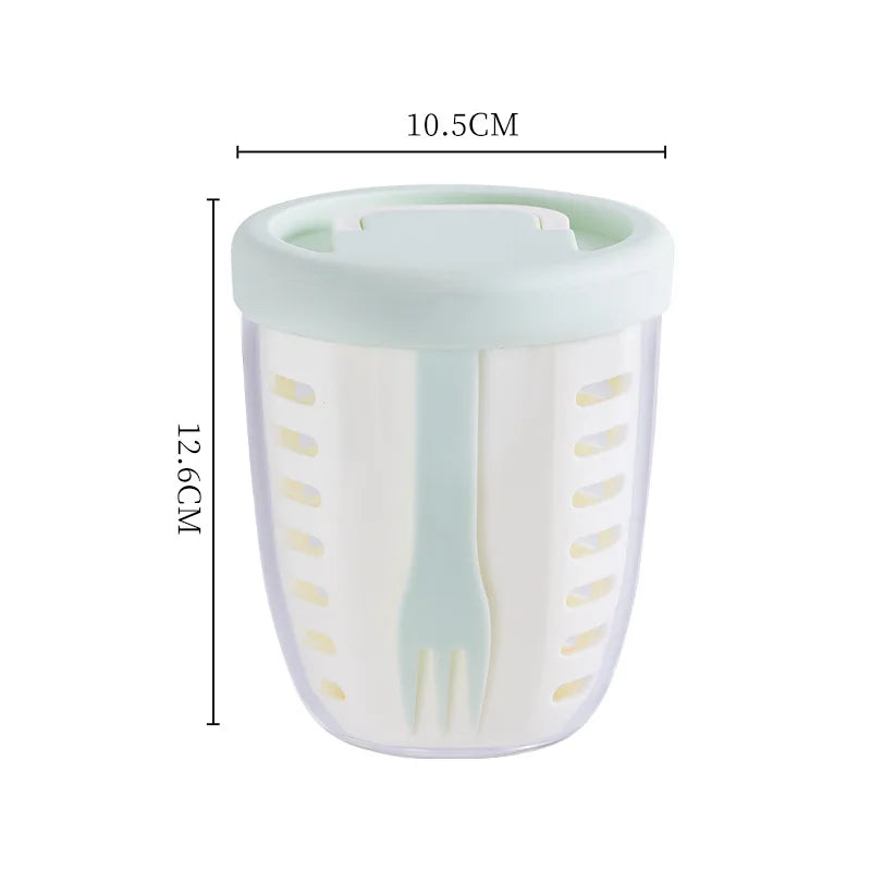 Fruit Salad Storage Cup With Lids and Fork